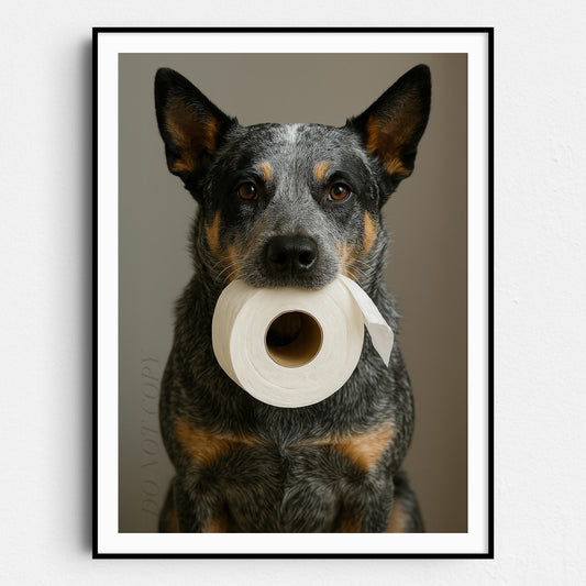 Australian Cattle Dog Toilet Paper