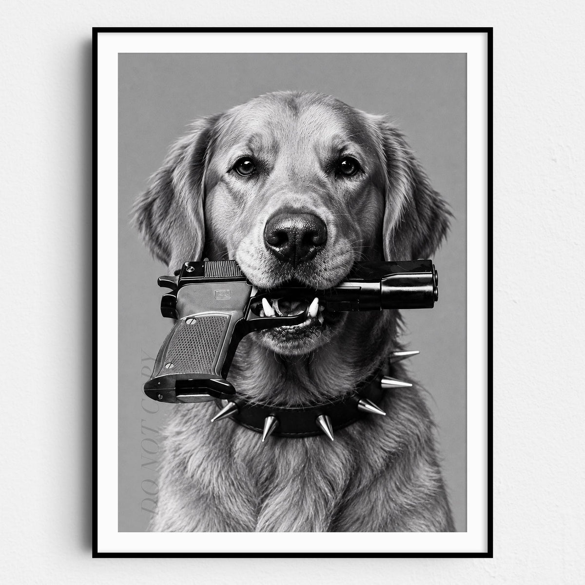 Golden Retriever Gun In Mouth