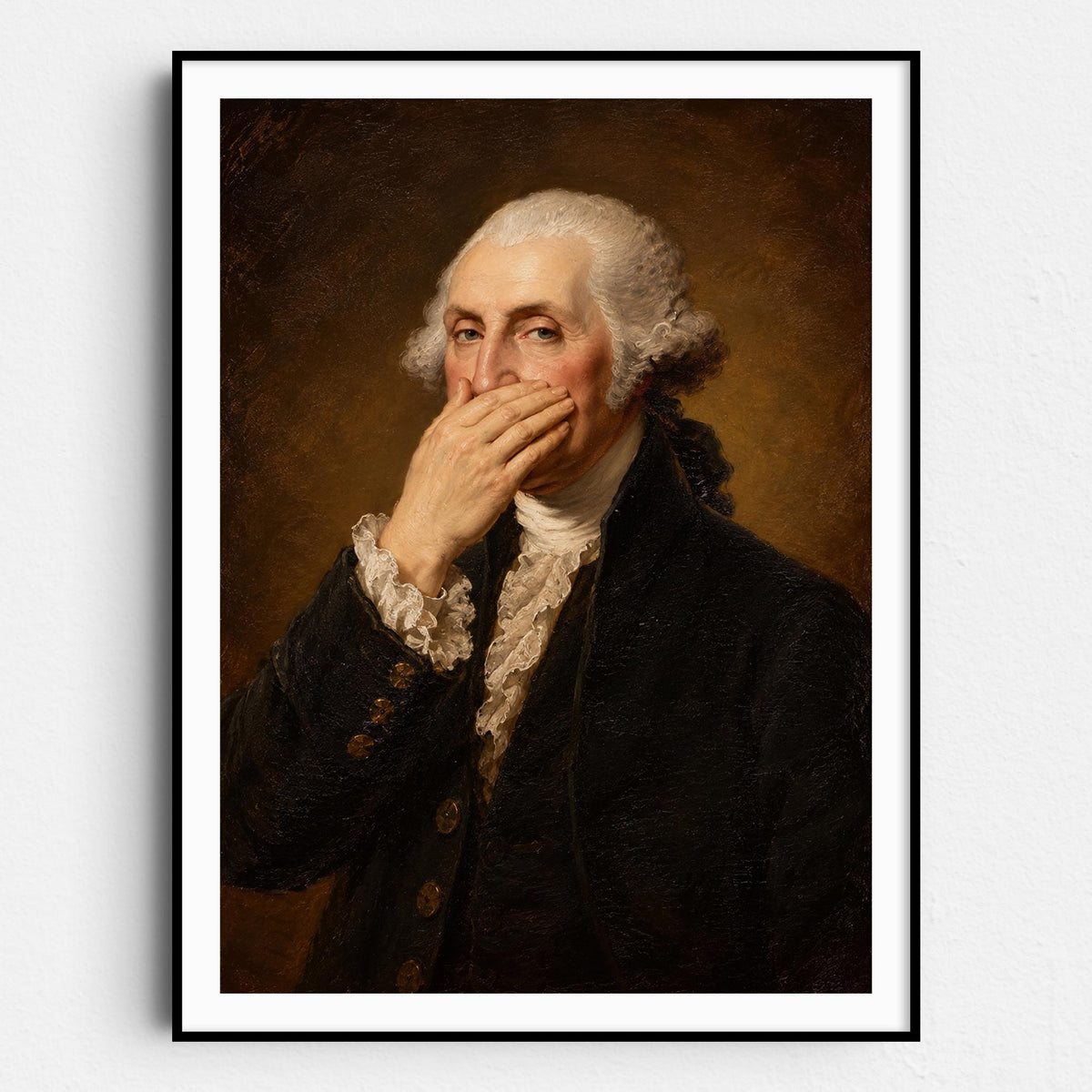 George Washington Plugging His Nose