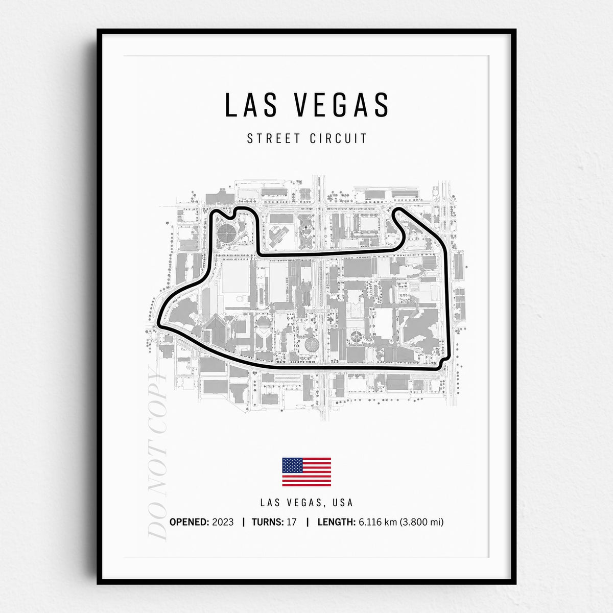 Las Vegas Grand Prix Race Track Map