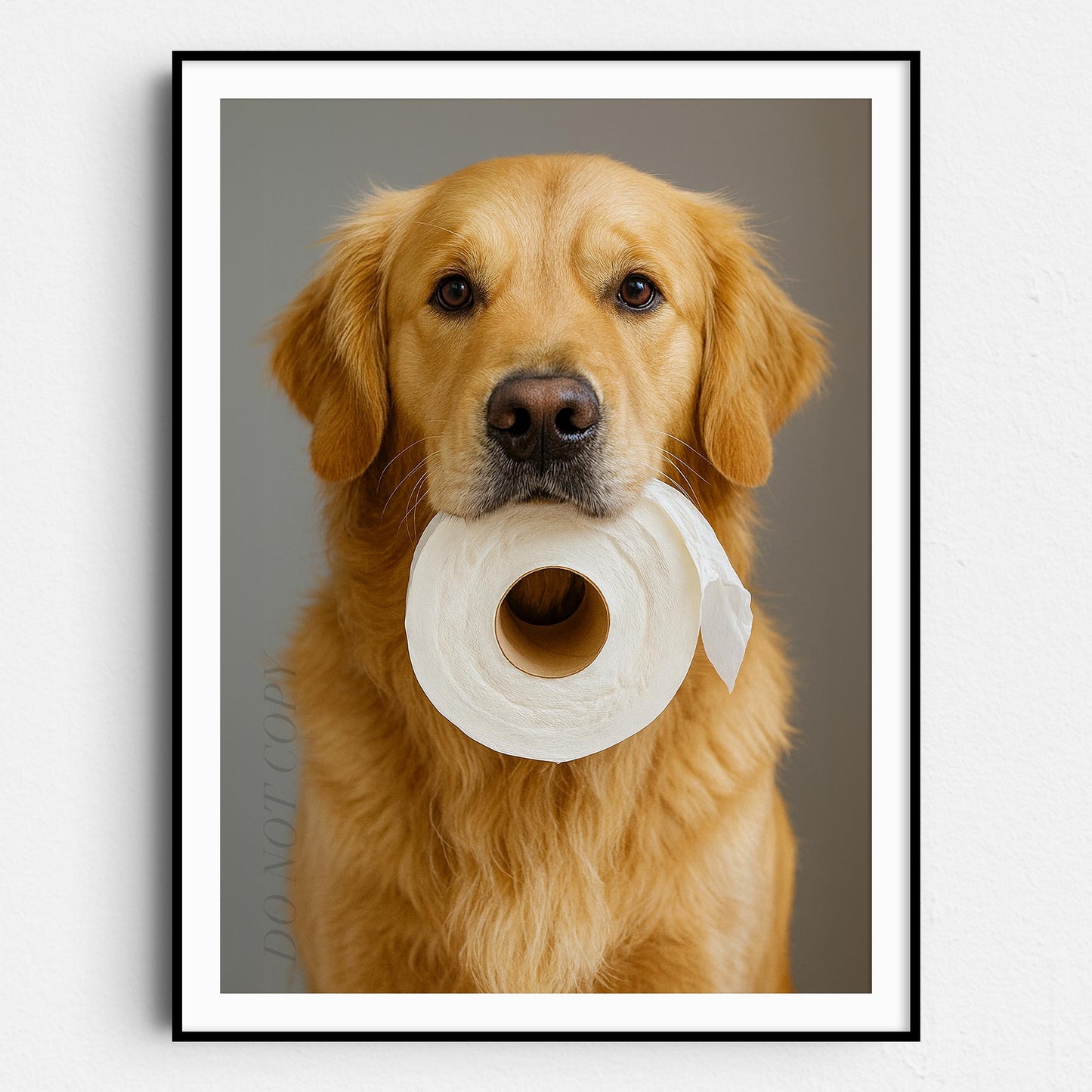 Golden Retriever Dog Toilet Paper