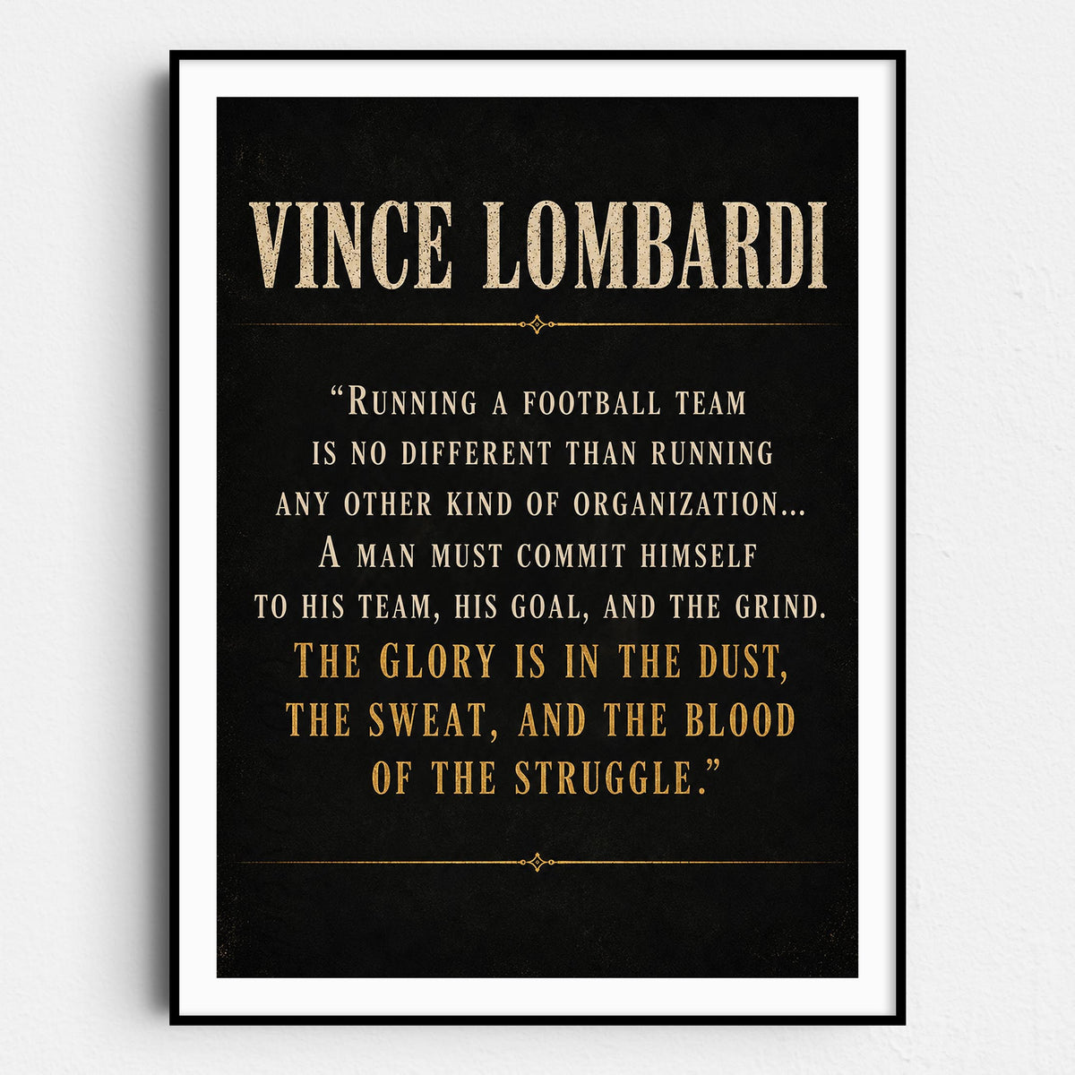 Vince Lombardi - The Glory