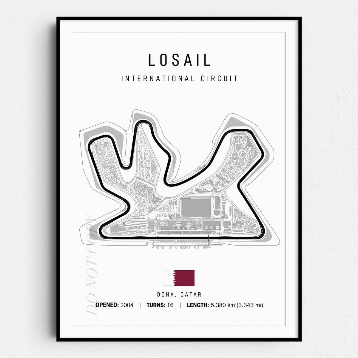 Doha Qatar Grand Prix Race Track Map