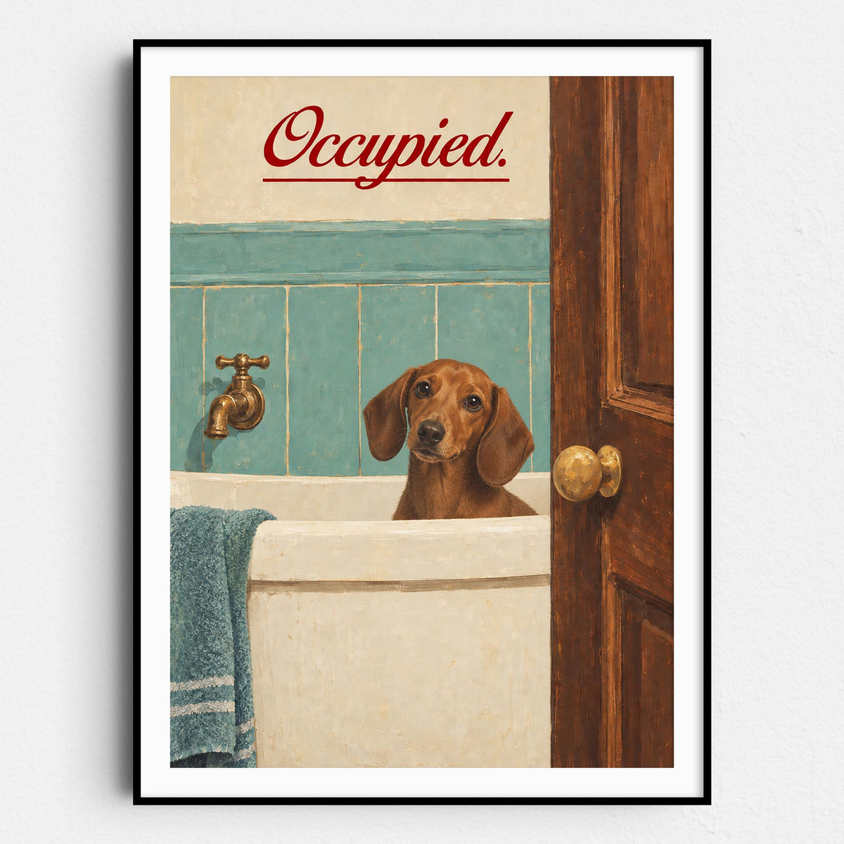 Occupied - Dachshund Bath Time