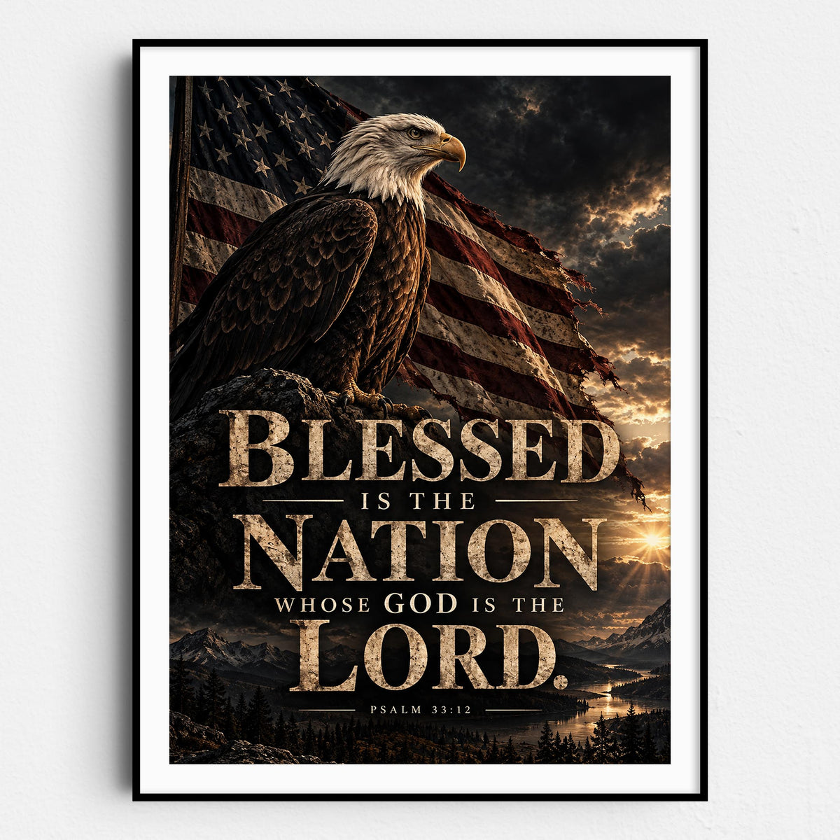Psalm 33 Verse 12 - Blessed Is The Nation Whose God Is The Lord