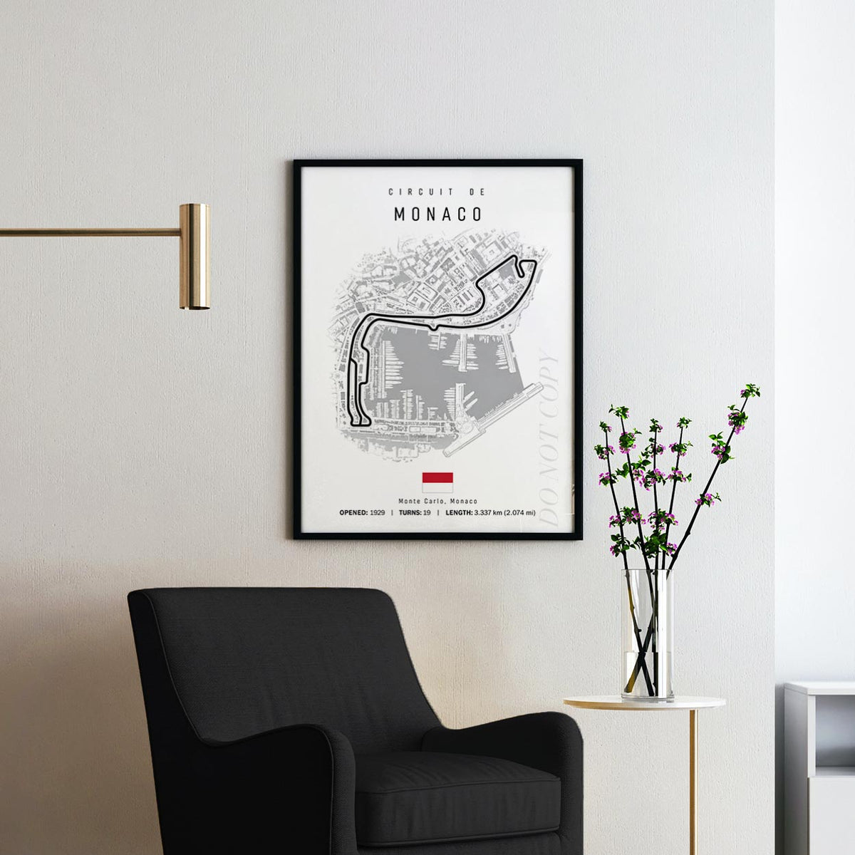 Monaco Grand Prix Race Track Map