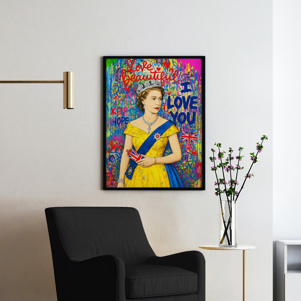 Queen Elizabeth Graffiti