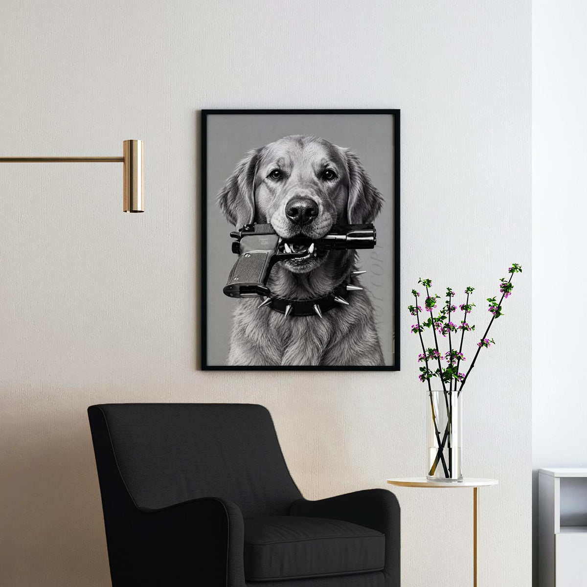 Golden Retriever Gun In Mouth