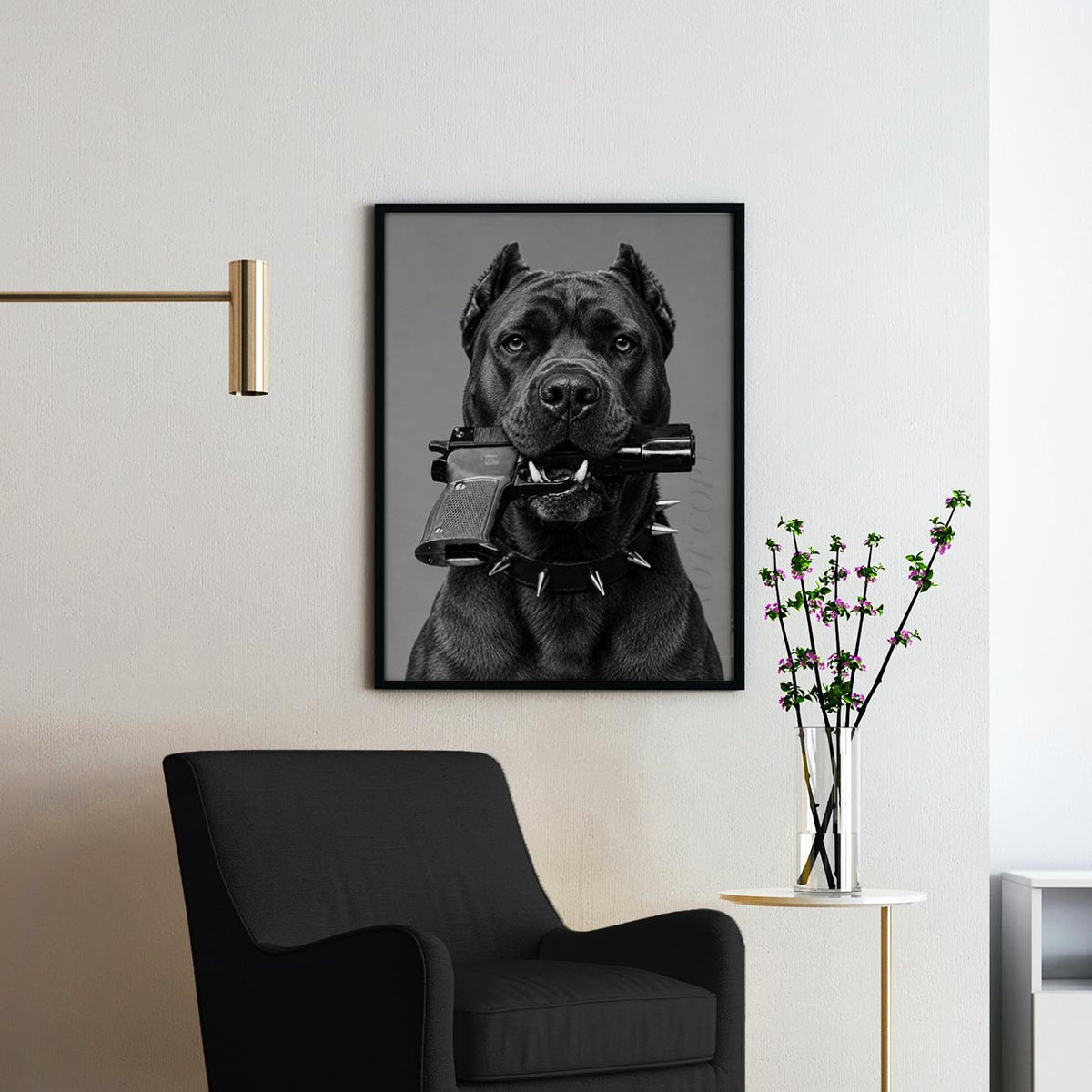 Cane Corso Gun In Mouth