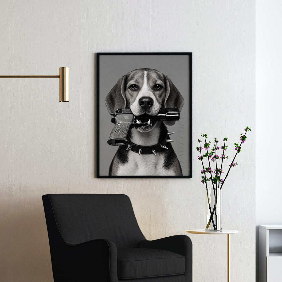 Beagle Gun In Mouth