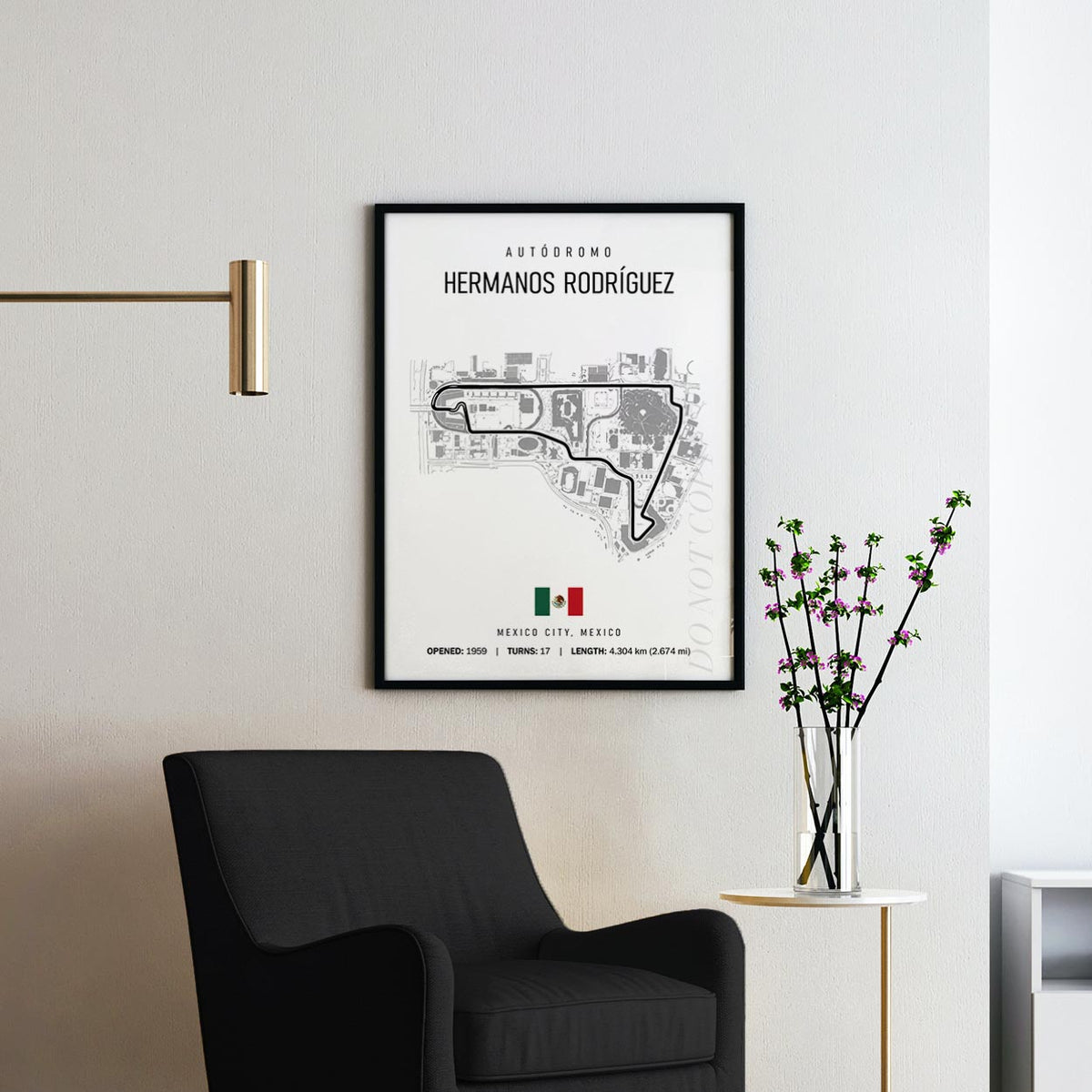 Mexico Grand Prix Race Track Map