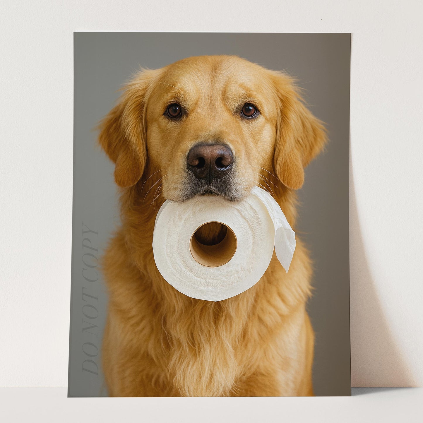Golden Retriever Dog Toilet Paper