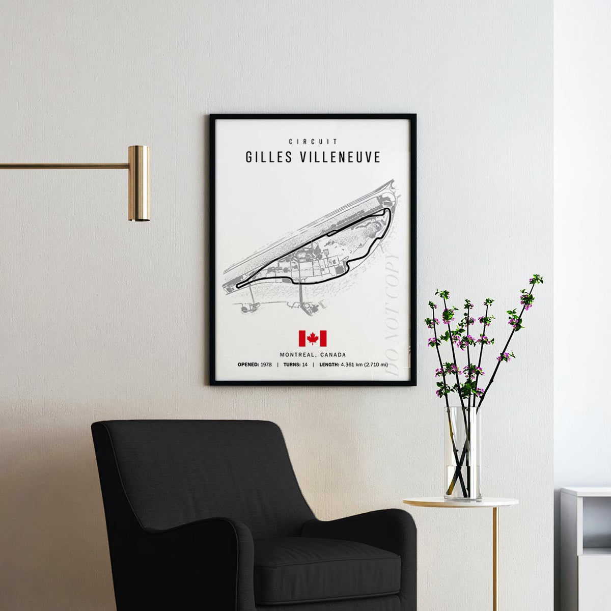Montreal Canada Grand Prix Race Track Map