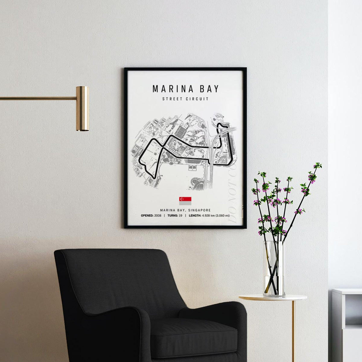 Marina Bay Singapore Grand Prix Race Track Map