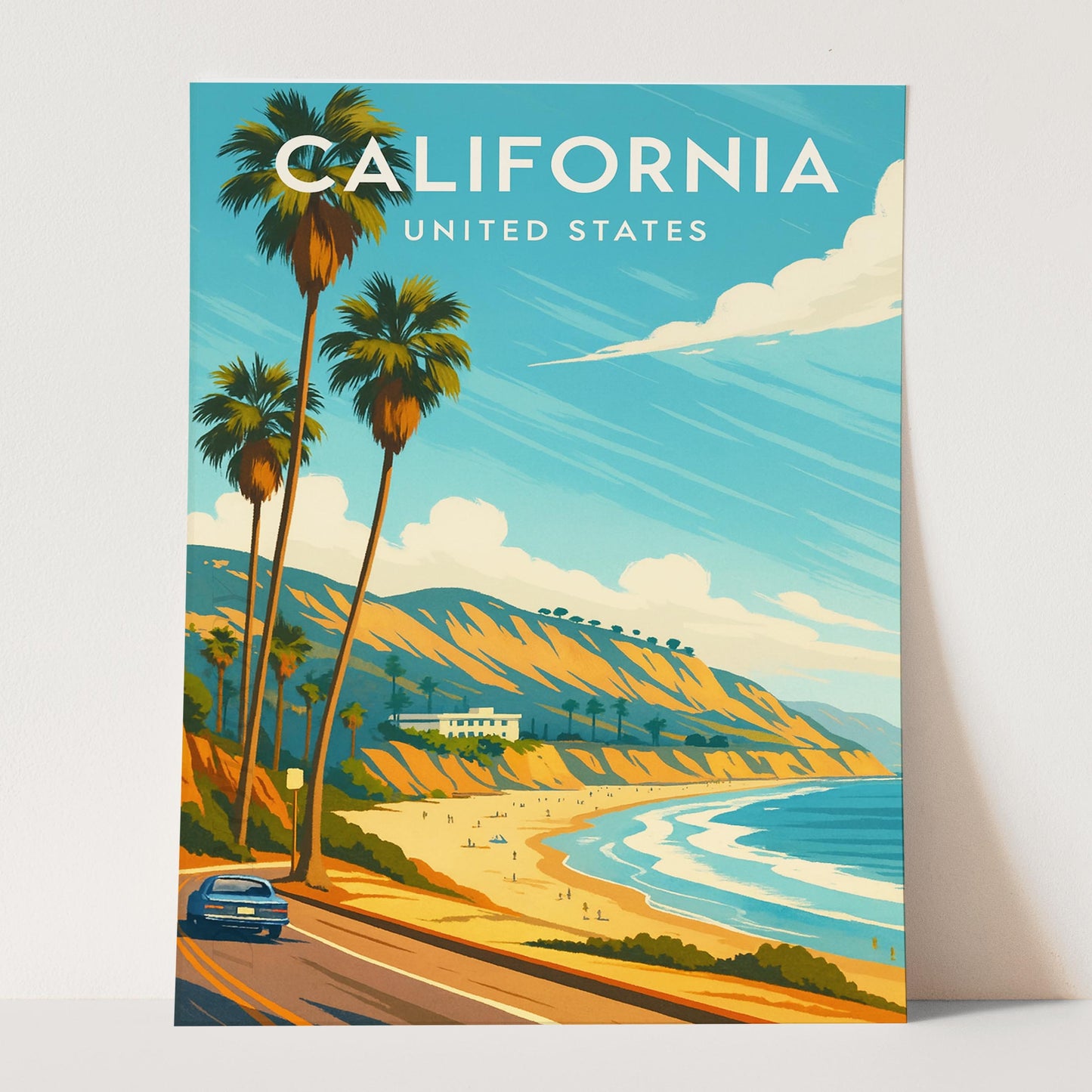California Vintage Travel Poster