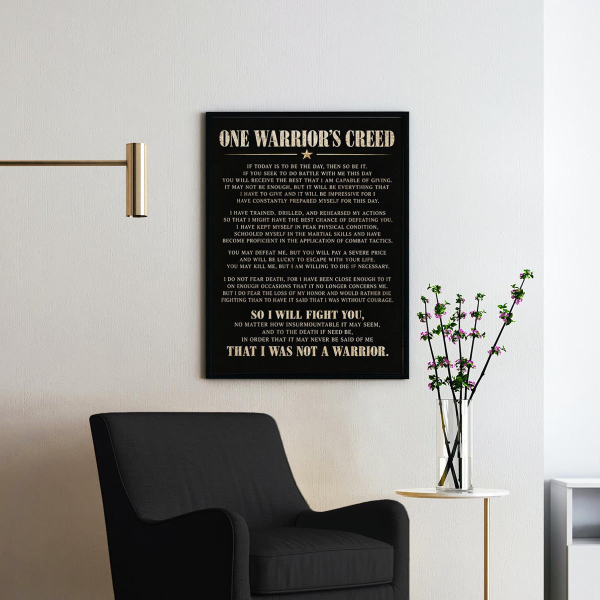 One Warrior's Creed