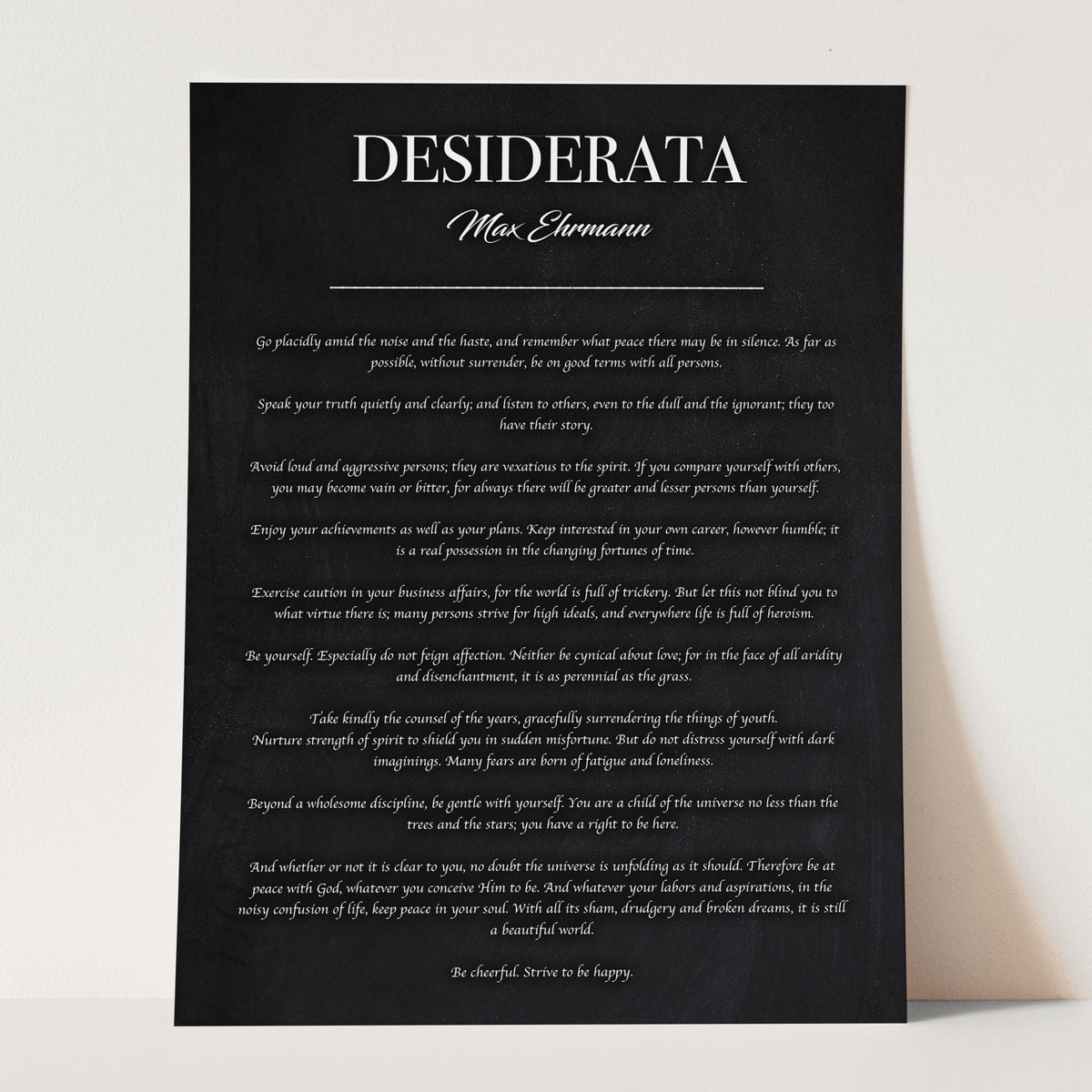 Desiderata - Max Ehrmann