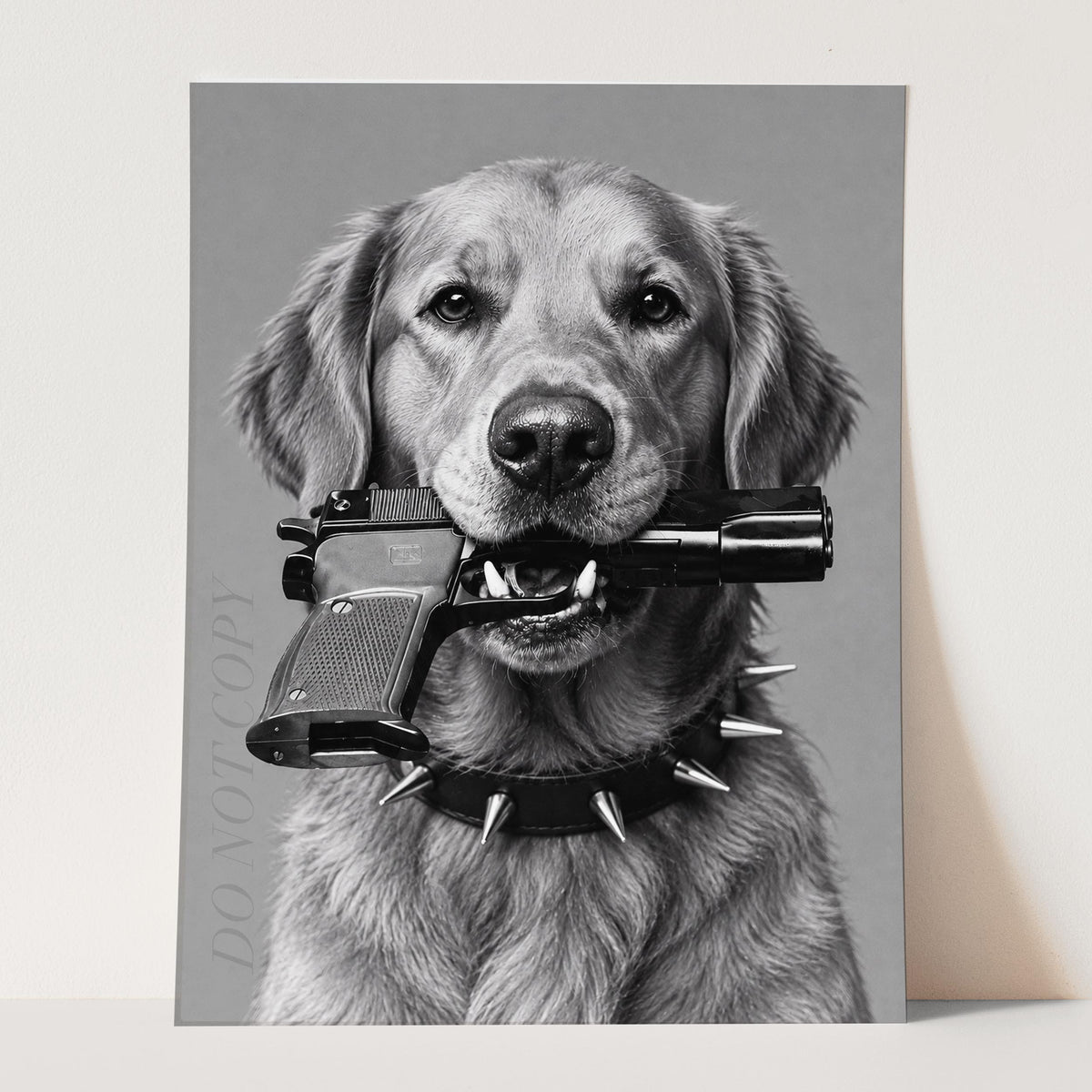 Golden Retriever Gun In Mouth