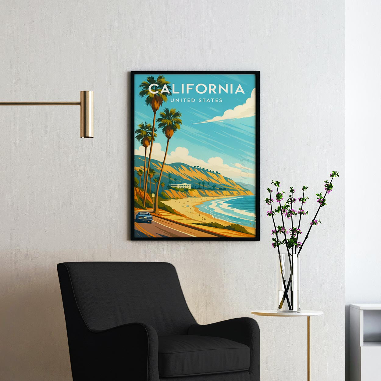 California Vintage Travel Poster