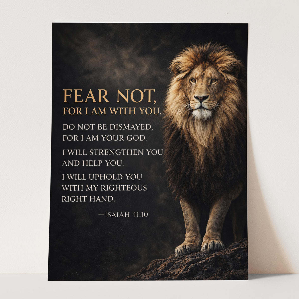 Fear Not For I Am With You - Isaiah 41 Verse 10