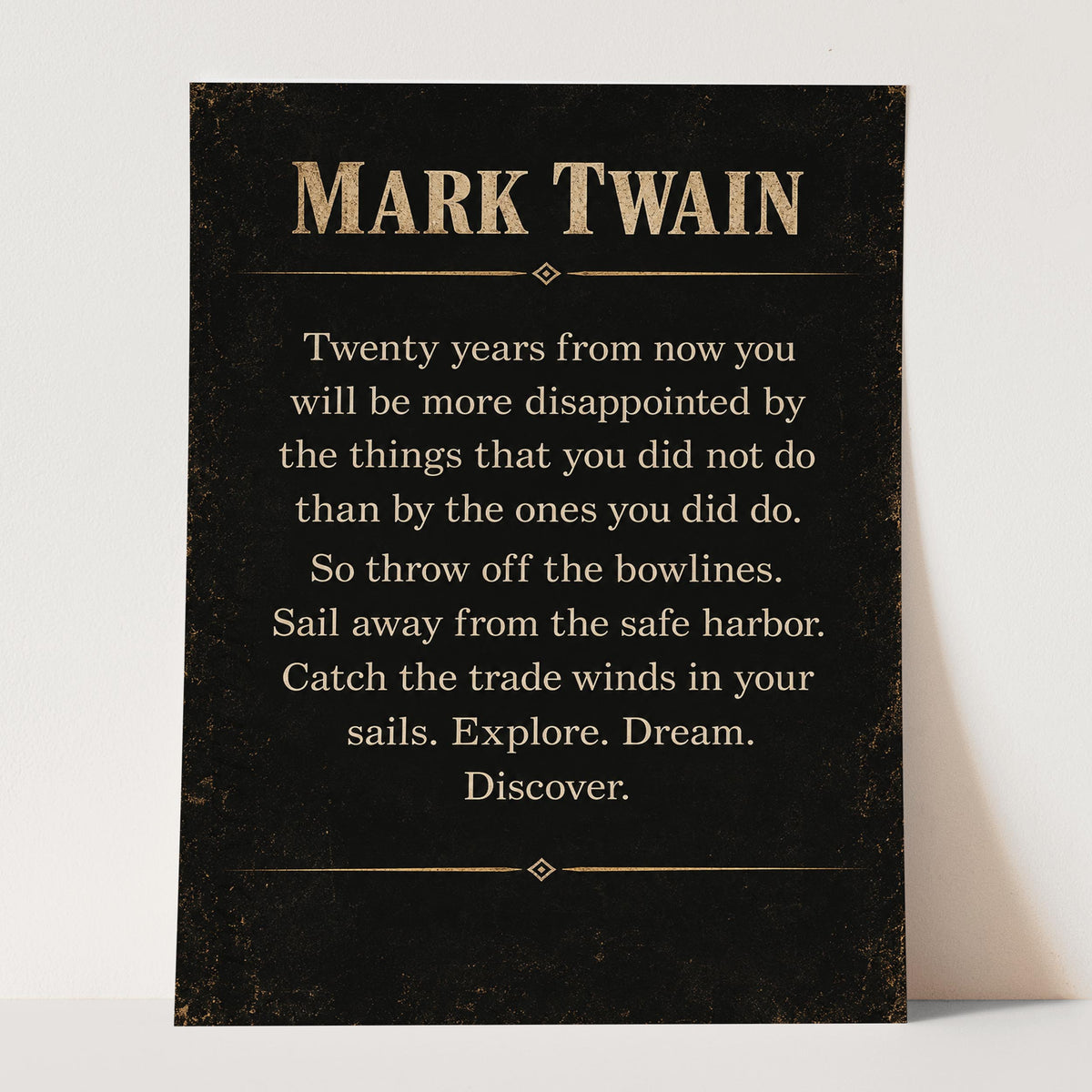 Mark Twain - Twenty Years From Now