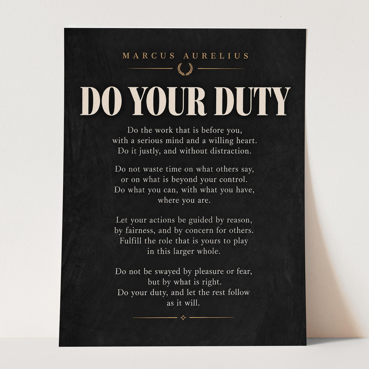 Do Your Duty - Marcus Aurelius
