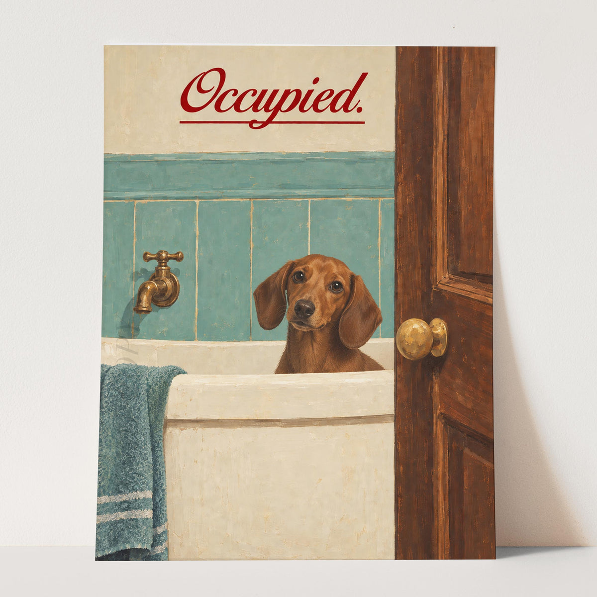 Occupied - Dachshund Bath Time