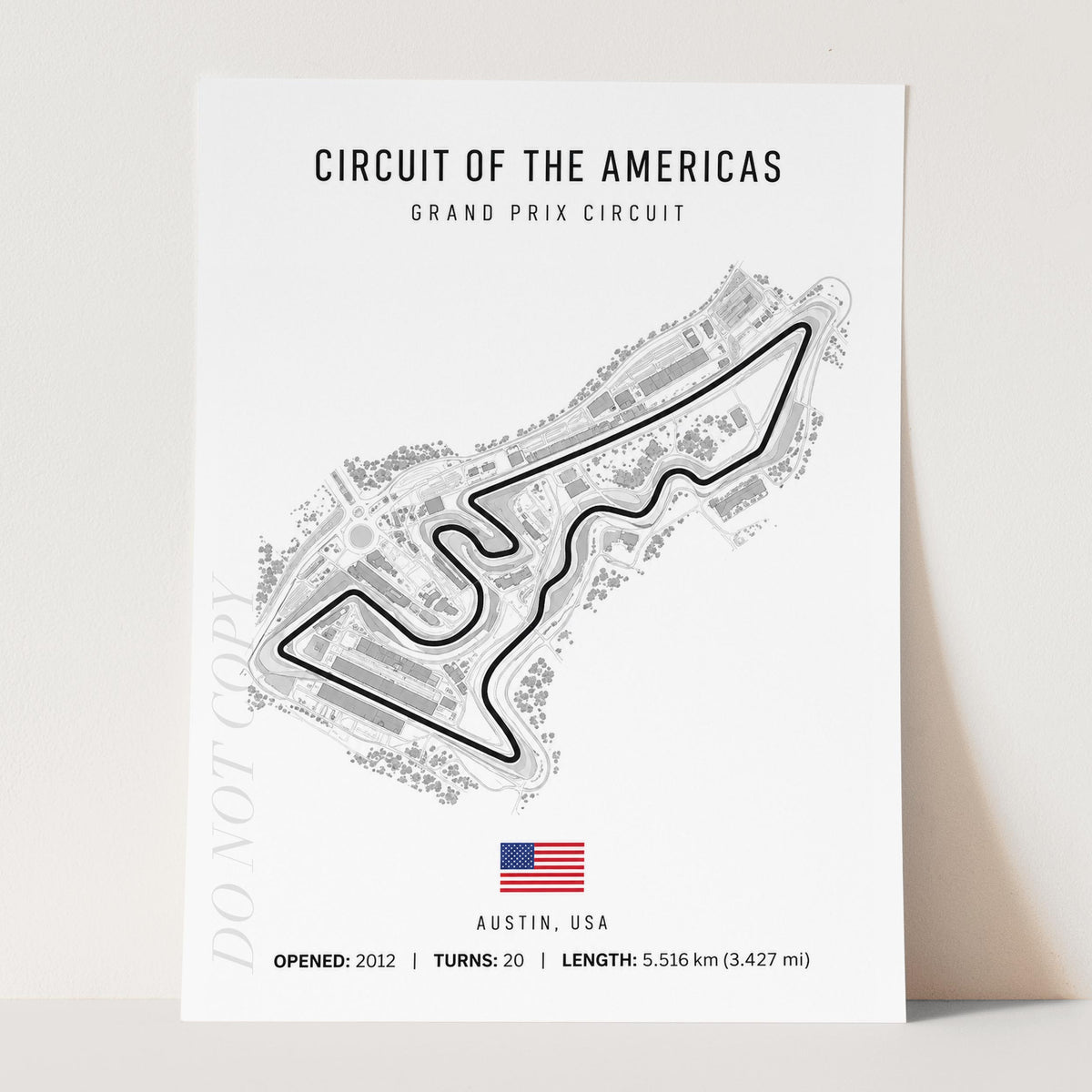 Austin Texas Grand Prix Race Track Map