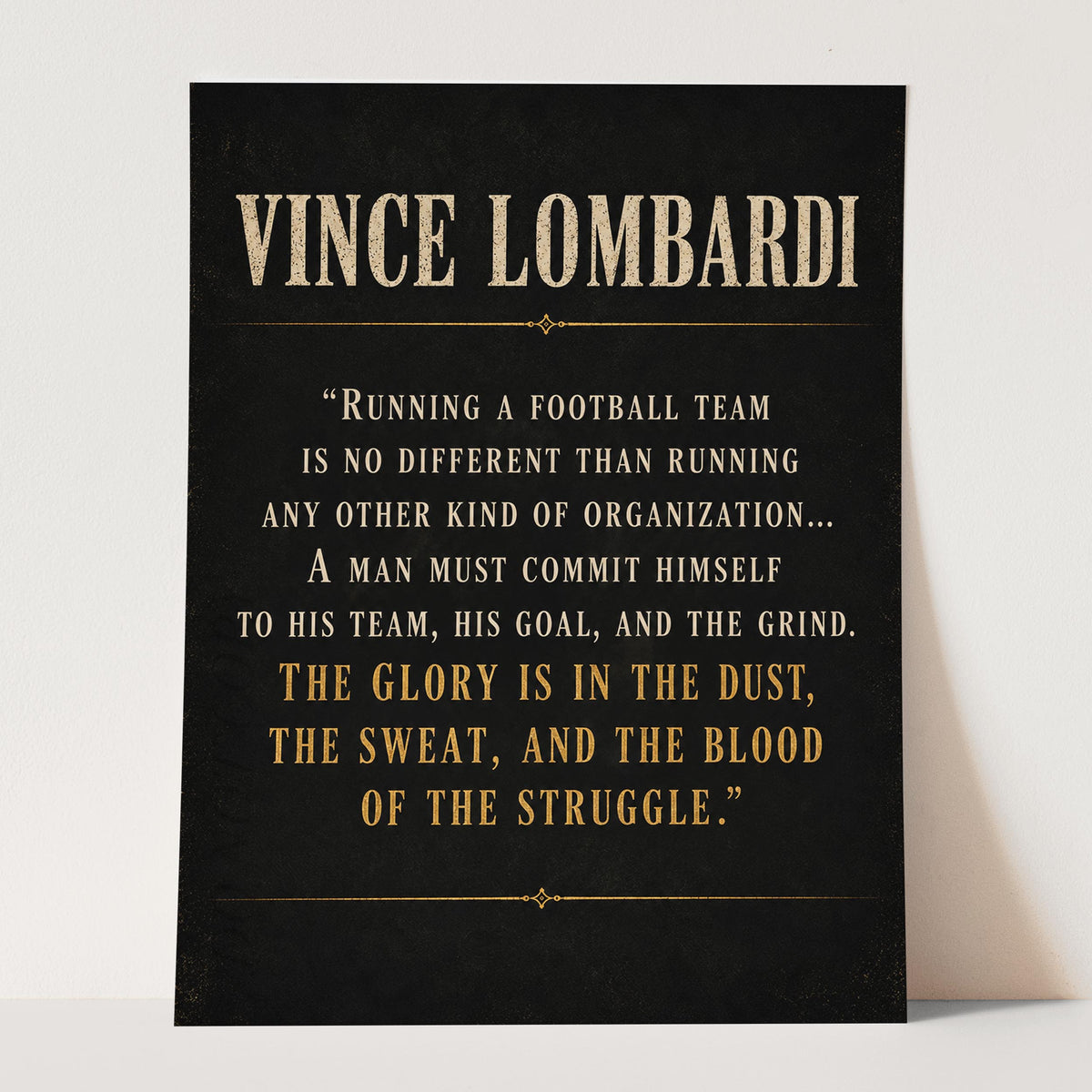 Vince Lombardi - The Glory