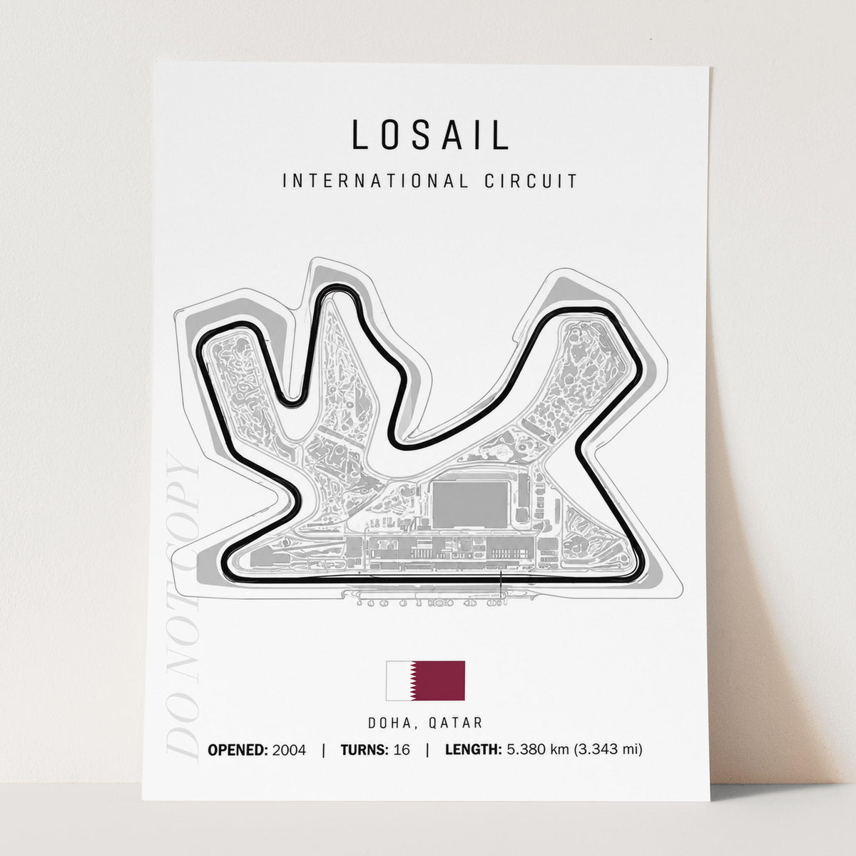 Doha Qatar Grand Prix Race Track Map