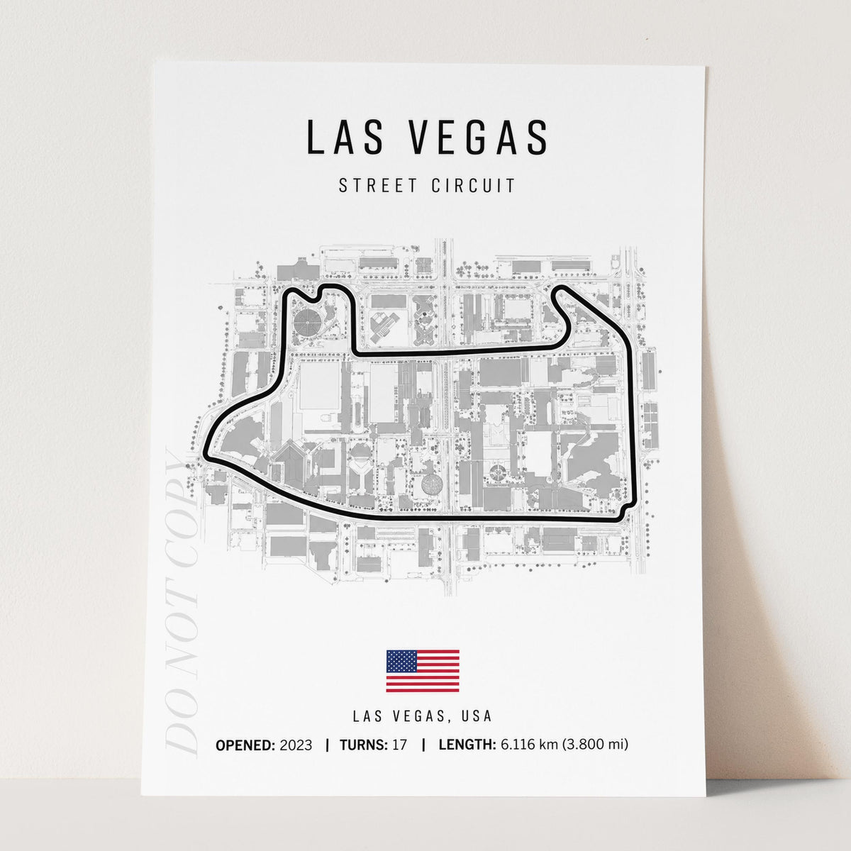 Las Vegas Grand Prix Race Track Map