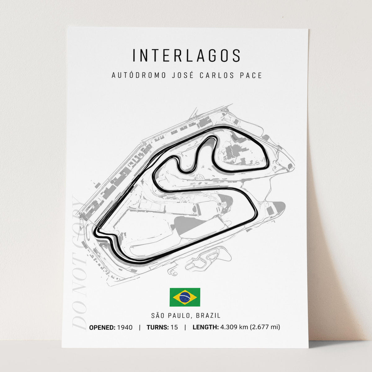 Brazil Grand Prix Race Track Map