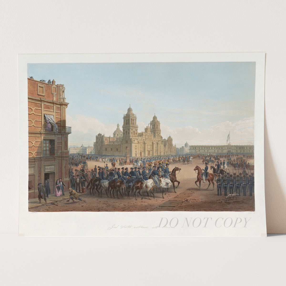 General Scott's Entrance Into Mexico - Carl Nebel