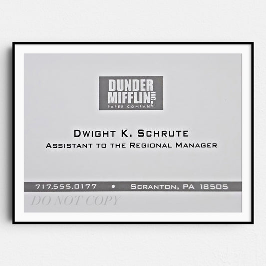 Dwight Schrute Business Card