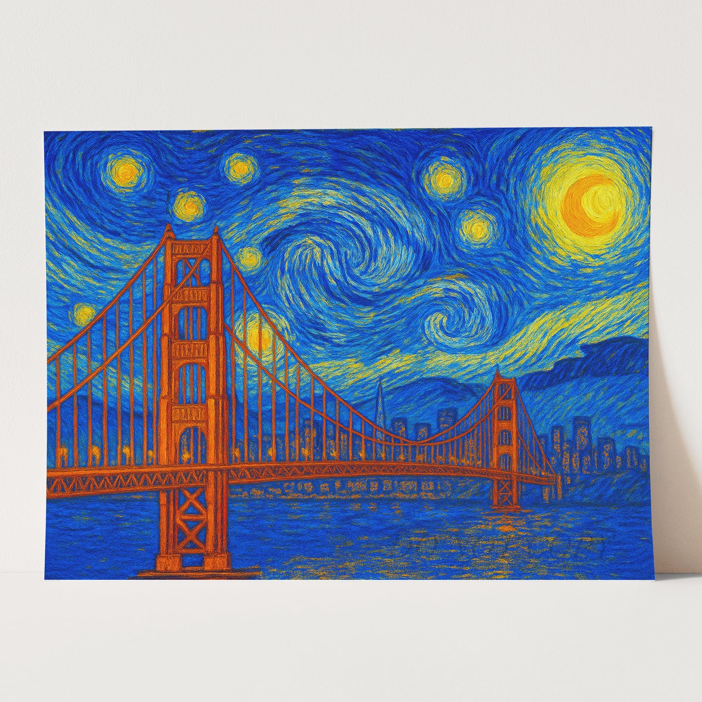 San Francisco As Van Gogh Starry Night