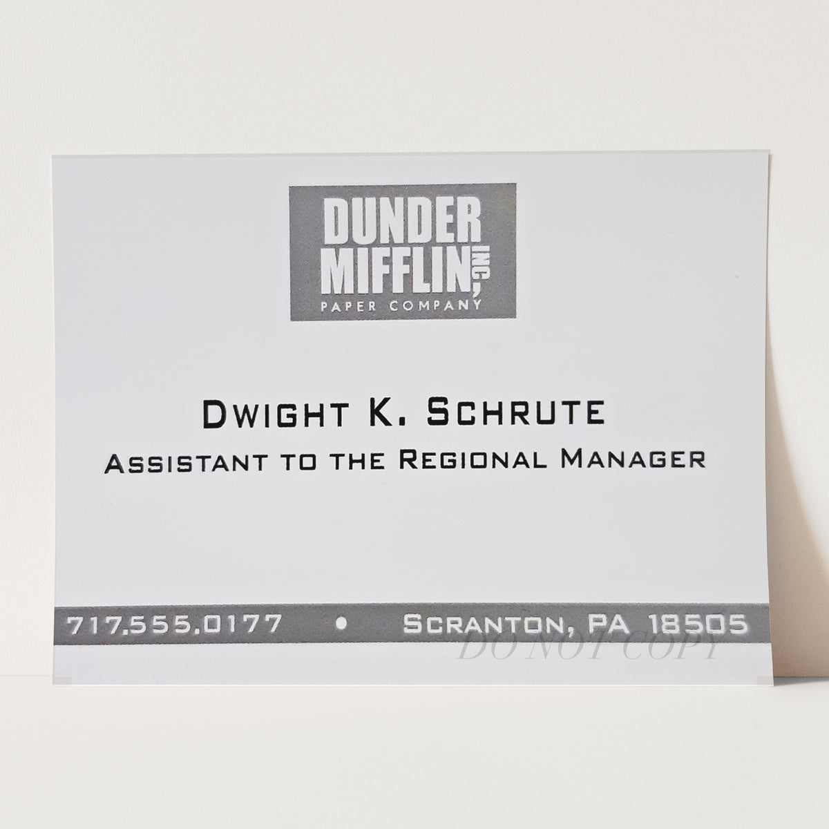 Dwight Schrute Business Card