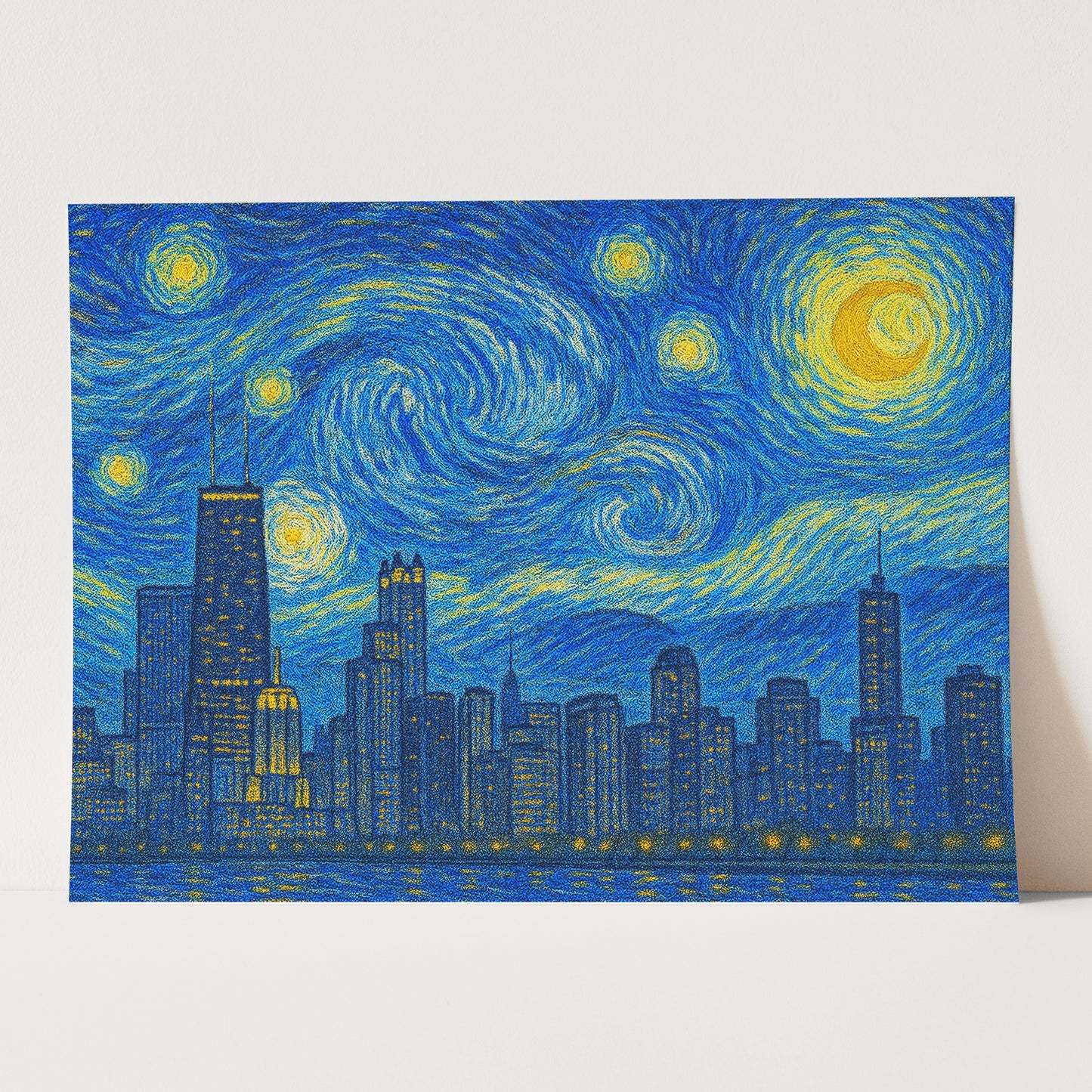 Chicago As Van Gogh Starry Night