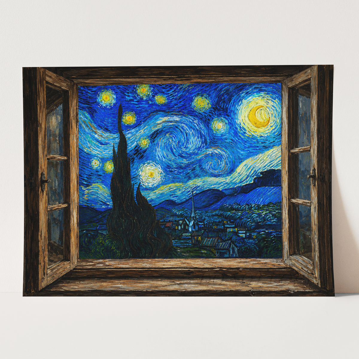 Open Window To A Starry Night Van Gogh