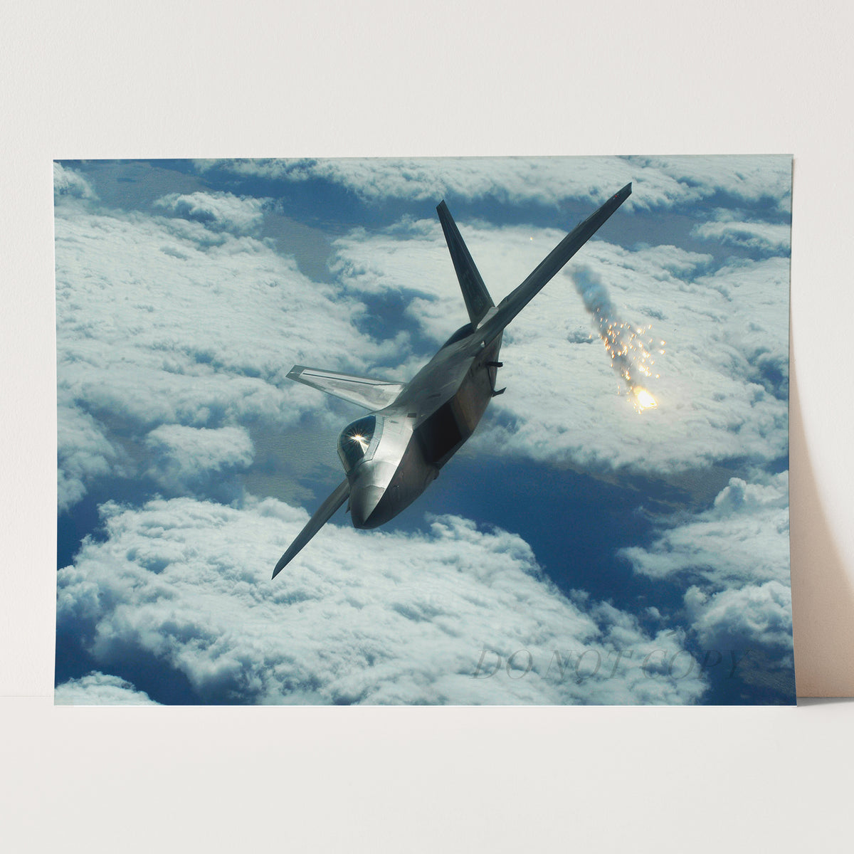 F-22 Raptor Deploying Flares