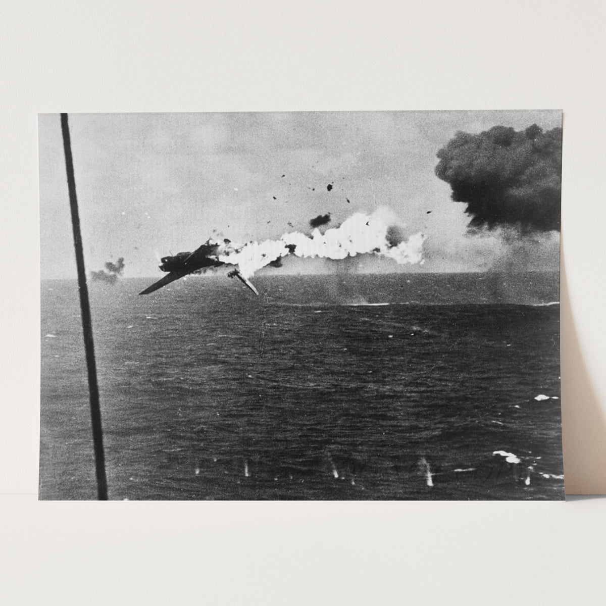 Nakajima B6N Tenzan shot down by USS Yorktown (CV-10) off Kwajalein