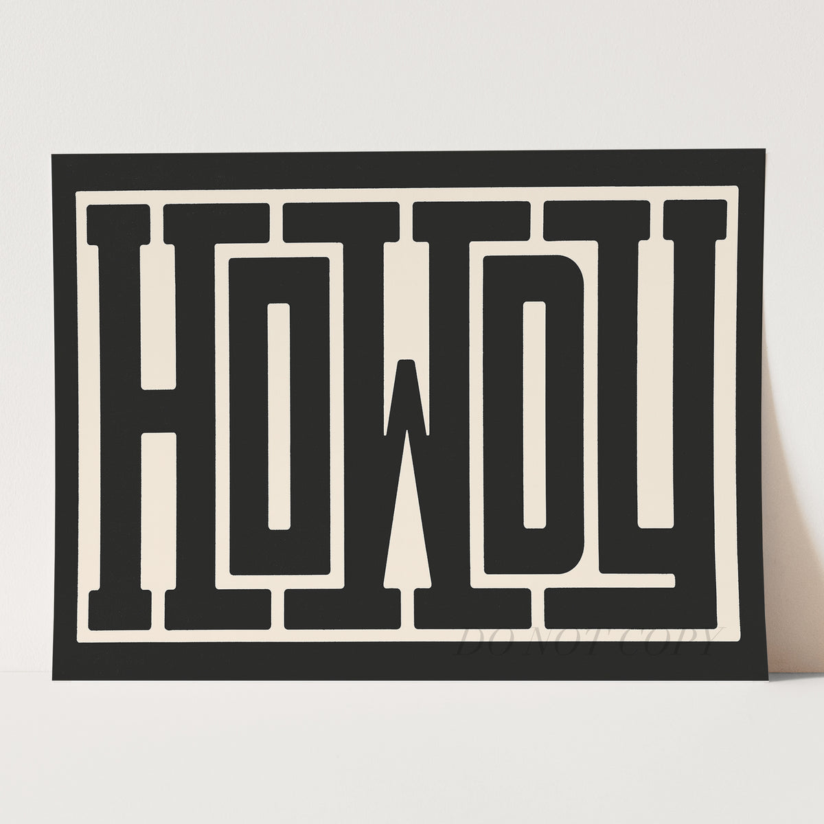 Howdy Wall Sign