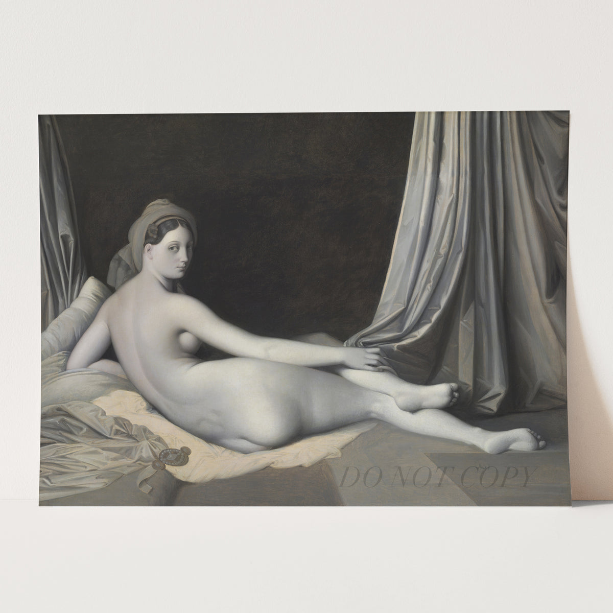 Odalisque in Grisaille by Jean Auguste Dominique Ingres
