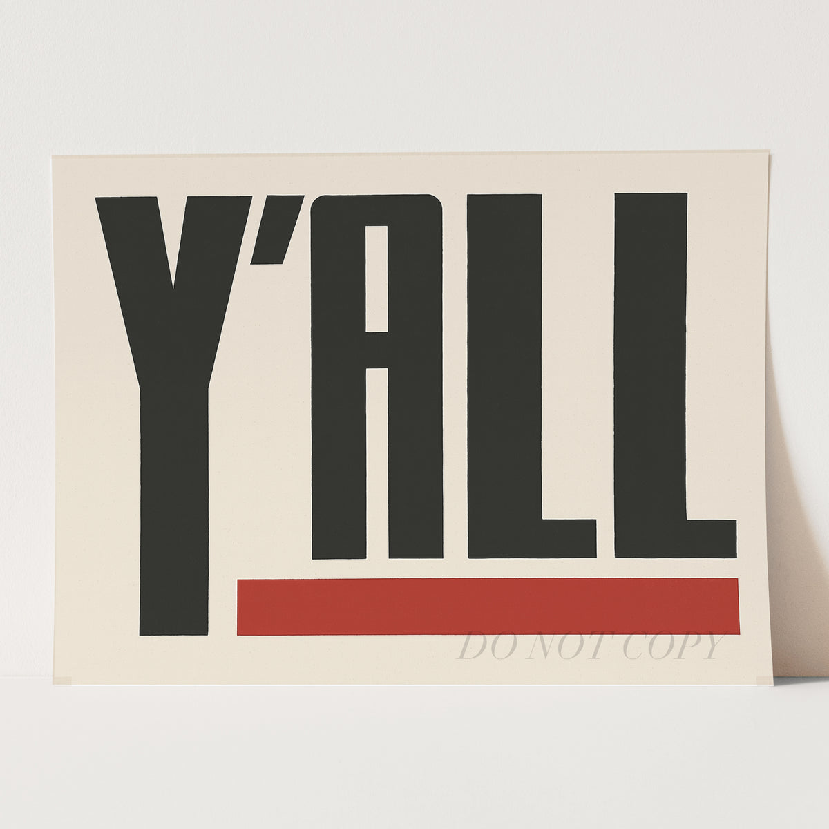 Y'all Wall Sign
