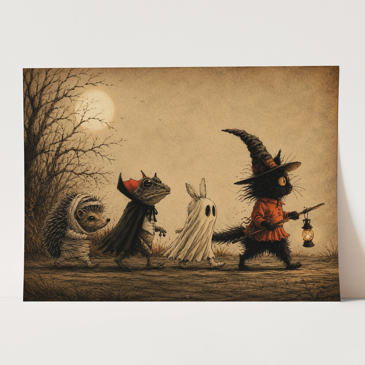 Moonlit Halloween Friends