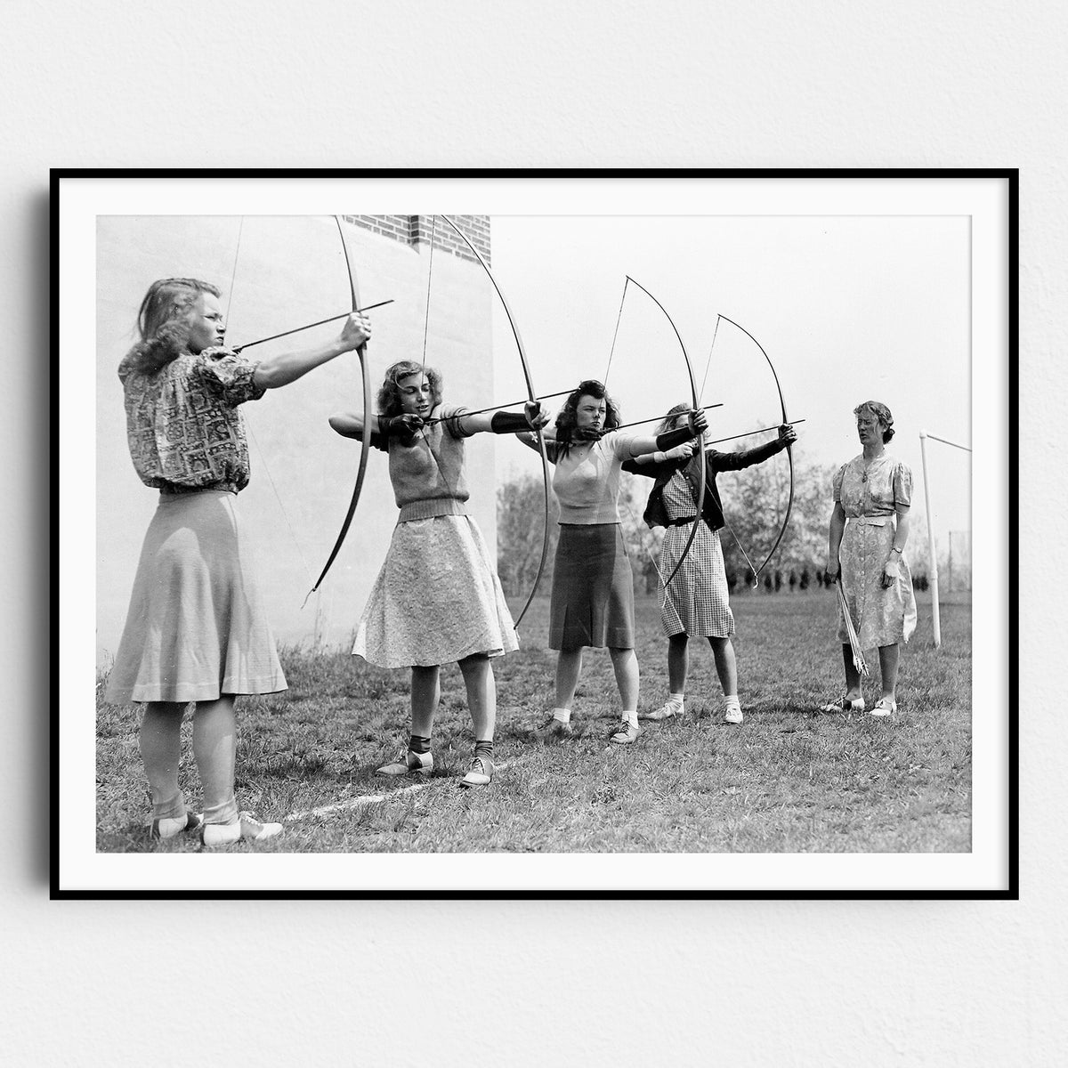 Women's Archery Lesson, Massachusetts 1940
