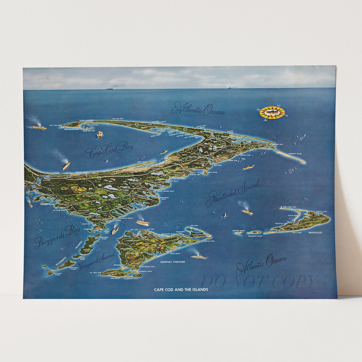 Map of Cape Cod and the Islands