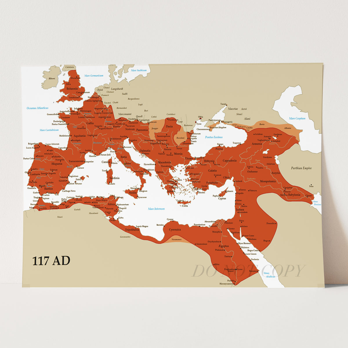 The Roman Empire At Its Peak, 117 AD