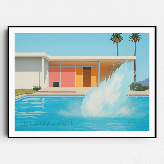 Pool Splash Mid Century