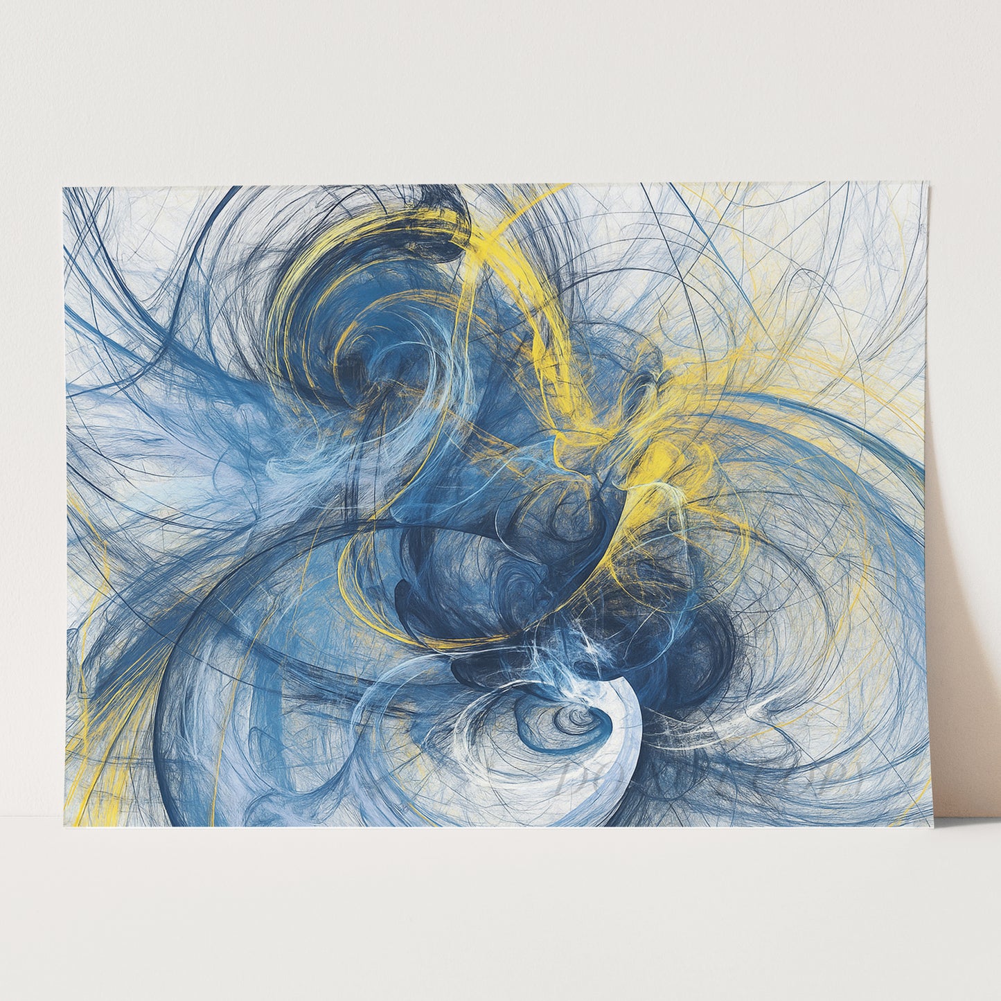Blue And Yellow Motion Lines