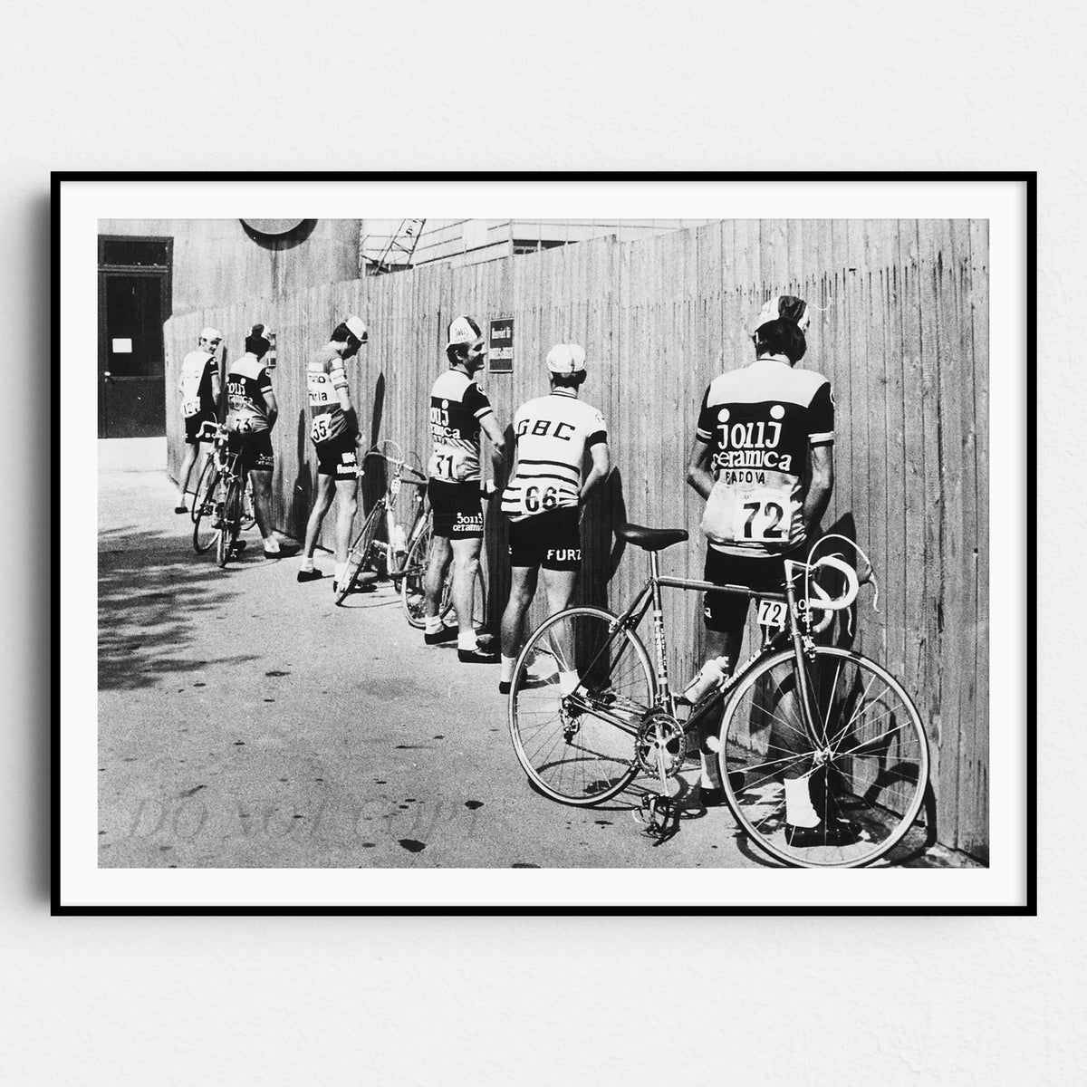 Cyclists Bicycle Bathroom Break